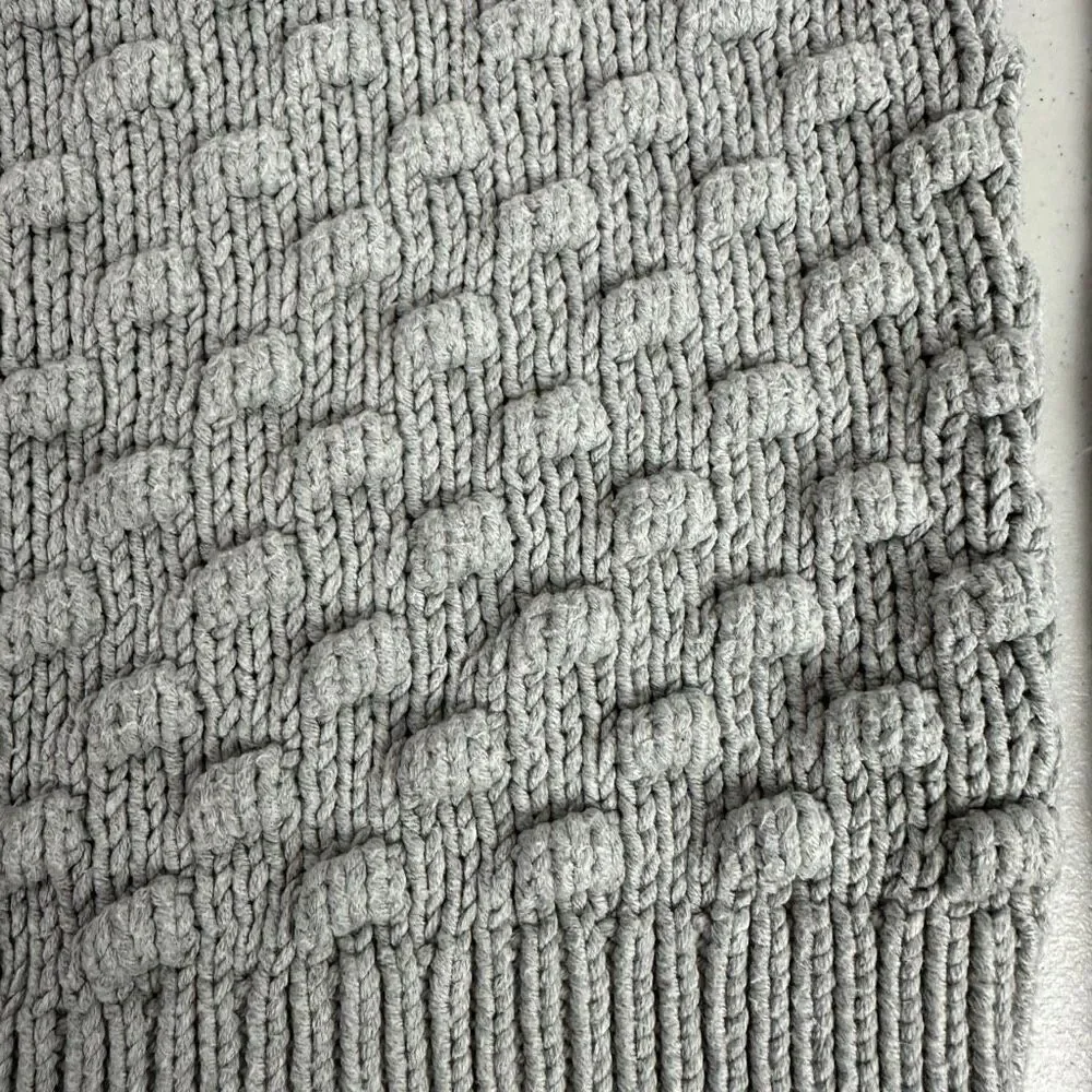 Gap Girls Medium Popcorn Long Sleeve Sweater Gray